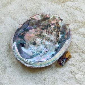 ✨ Large Abalone Shell with Smudge Crystal Bundle
